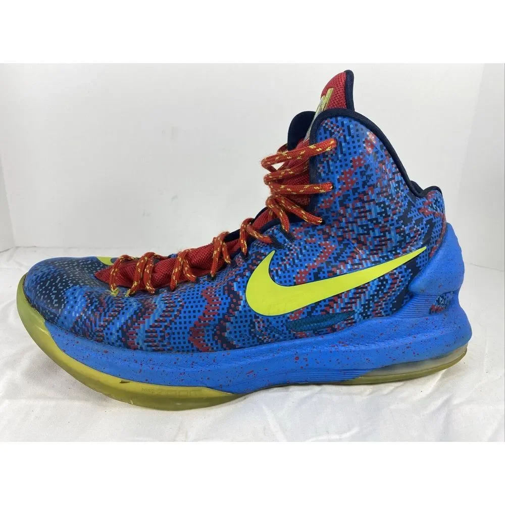Nike Zoom KD 5 Christmas 2012 554988-401 Mens Size 9.5 Basketball Sneakers Shoes